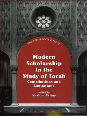 cover image of Modern Scholarship in the Study of Torah